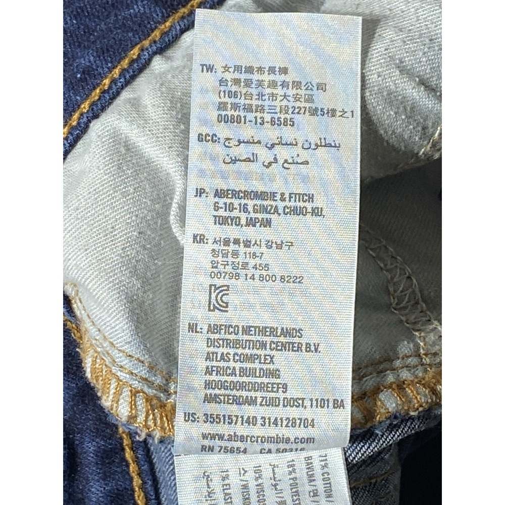 Hollister Jeans Womens 7L W28 L34 Low Rise Bootcut Dark Wash Stretch Denim - Picture 8 of 12